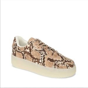 Jeffrey Campbell Court Platform Snake Sneakers